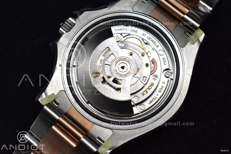 Steel Yacht-Master SS 904L Bracelet Dial 1:1 Best Gold Edition On VR3235 126621 Rose Black Clean Plated 0426